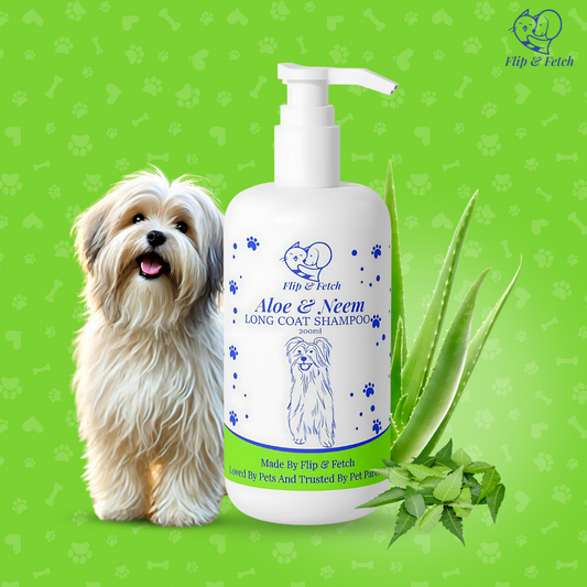 Aloe & Neem Pampering - Long Coat Dog's Shampoo with Conditioner