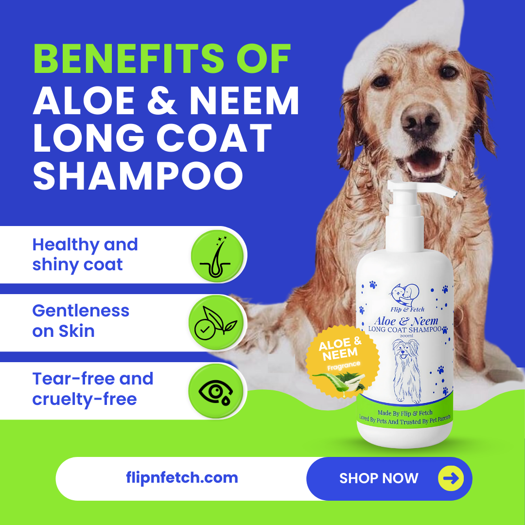 Aloe & Neem Pampering - Long Coat Dog's Shampoo with Conditioner