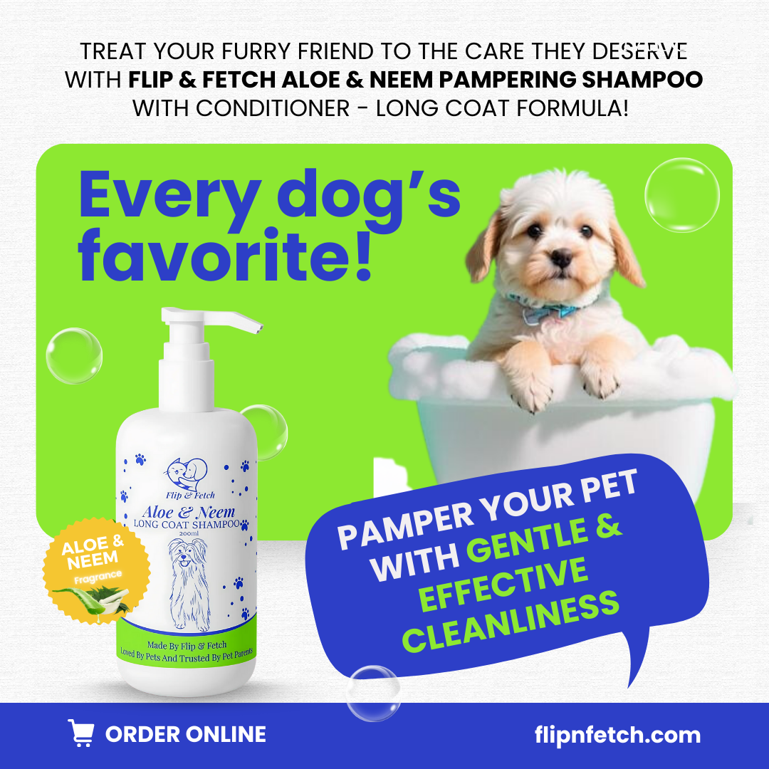 Aloe & Neem Pampering - Long Coat Dog's Shampoo with Conditioner