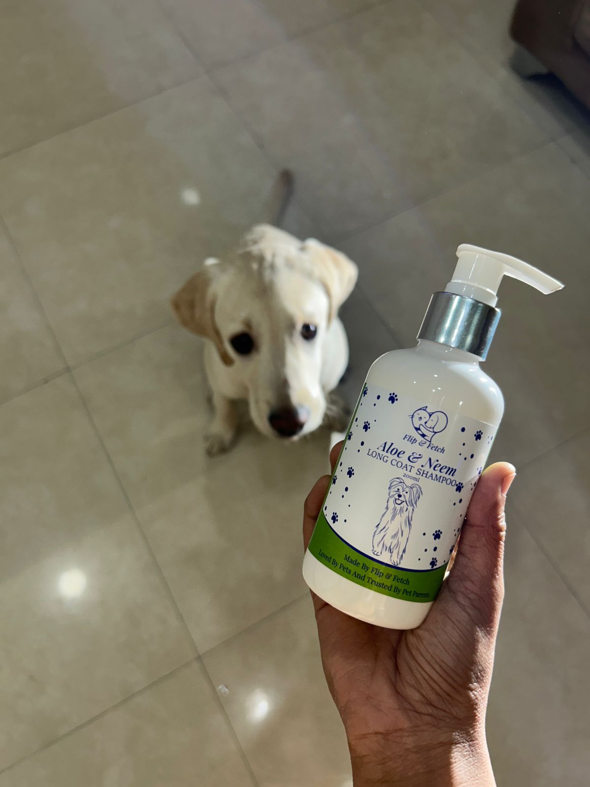 Aloe & Neem Pampering - Long Coat Dog's Shampoo with Conditioner