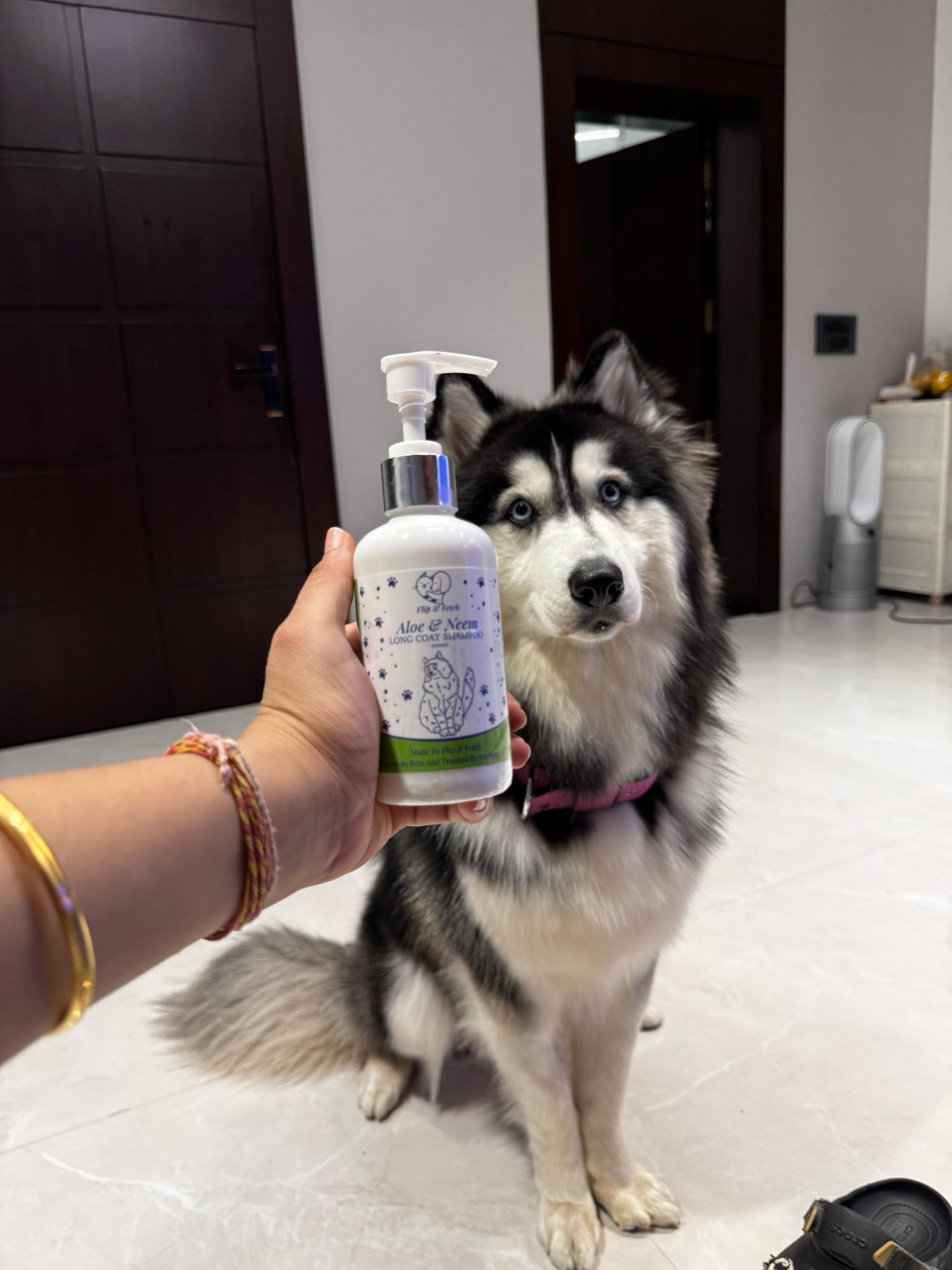 Aloe & Neem Pampering - Long Coat Dog's Shampoo with Conditioner