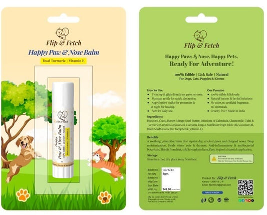 Happy Paw & Nose Balm – 100% Natural, Lick-Safe Protection (5g)