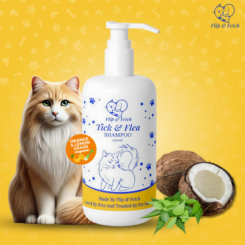 Image showcasing Tick & Flea Cat's Shampoo – Flip & Fetch
