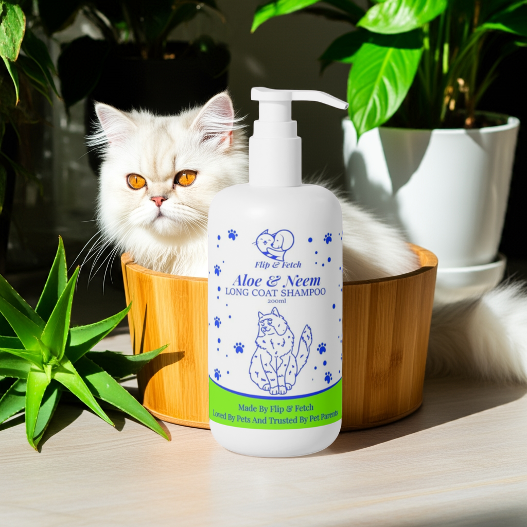 Aloe & Neem Pampering - Long Coat Cat's Shampoo with Conditioner